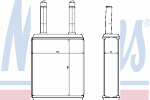 Радиатор отопителя NISSENS 77600