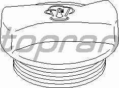 Пробка расширительного бачка TOPRAN 107 532