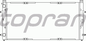 Радиатор охлаждения TOPRAN 105 746