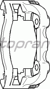 Кронштейн тормозного суппорта TOPRAN 110 290