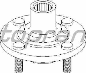 Ступица колеса TOPRAN 301 526