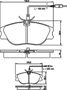 Тормозные колодки BOSCH 0 986 424 033