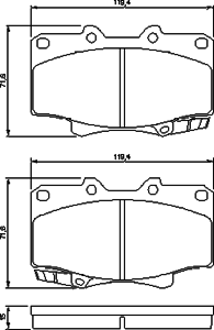 Тормозные колодки BOSCH 0 986 424 134