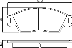 Тормозные колодки BOSCH 0 986 424 135
