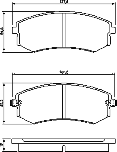 Тормозные колодки BOSCH 0 986 424 215