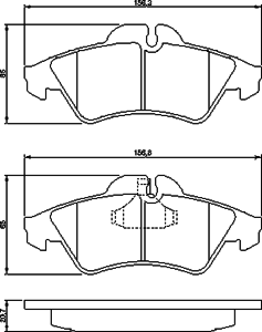 Тормозные колодки BOSCH 0 986 424 218 - Фото 1