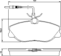 Тормозные колодки BOSCH 0 986 424 223