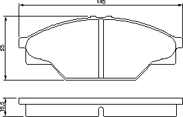 Тормозные колодки BOSCH 0 986 424 225