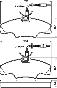 Тормозные колодки BOSCH 0 986 424 227