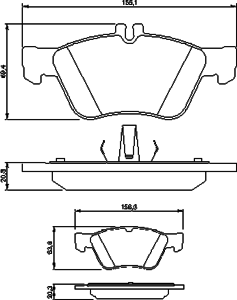 Тормозные колодки BOSCH 0 986 494 001