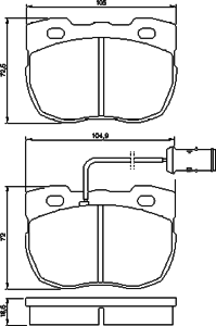 Тормозные колодки BOSCH 0 986 424 287