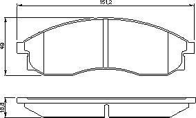 Тормозные колодки BOSCH 0 986 424 340