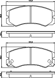 Тормозные колодки BOSCH 0 986 424 366