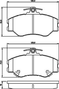 Тормозные колодки BOSCH 0 986 424 368