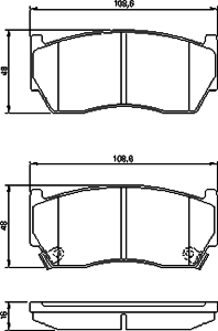 Тормозные колодки BOSCH 0 986 424 369