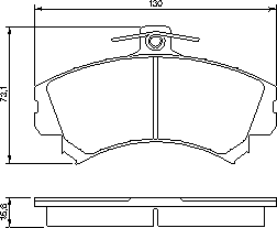 Тормозные колодки BOSCH 0 986 424 371