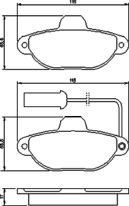 Тормозные колодки BOSCH 0 986 424 379