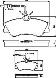 Тормозные колодки BOSCH 0 986 424 414