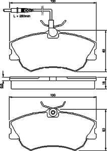 Тормозные колодки BOSCH 0 986 424 451