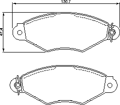 Тормозные колодки BOSCH 0 986 424 453