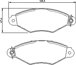 Тормозные колодки BOSCH 0 986 424 455