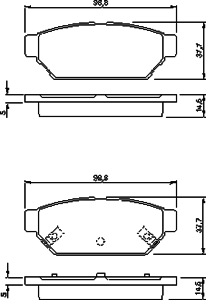 Тормозные колодки BOSCH 0 986 424 464