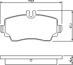 Тормозные колодки BOSCH 0 986 424 469