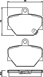 Тормозные колодки BOSCH 0 986 424 471