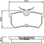 Тормозные колодки BOSCH 0 986 494 011