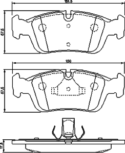 Тормозные колодки BOSCH 0 986 424 483