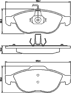 Тормозные колодки BOSCH 0 986 424 507