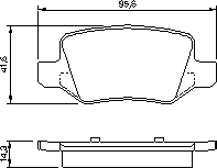 Тормозные колодки BOSCH 0 986 494 023