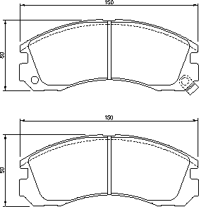 Тормозные колодки BOSCH 0 986 424 523