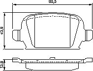 Тормозные колодки BOSCH 0 986 424 528