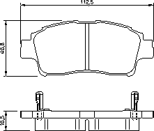 Тормозные колодки BOSCH 0 986 424 535