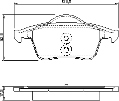 Тормозные колодки BOSCH 0 986 424 539