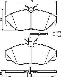 Тормозные колодки BOSCH 0 986 424 556