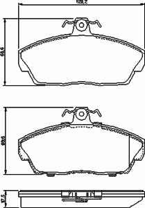 Тормозные колодки BOSCH 0 986 424 566