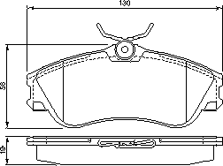 Тормозные колодки BOSCH 0 986 424 583