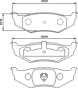 Тормозные колодки BOSCH 0 986 424 585