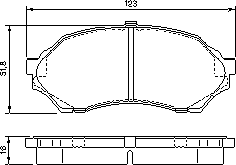 Тормозные колодки BOSCH 0 986 424 610