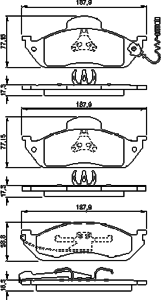 Тормозные колодки BOSCH 0 986 424 611