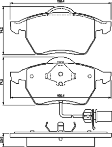 Тормозные колодки BOSCH 0 986 424 633