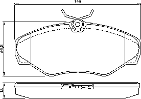 Тормозные колодки BOSCH 0 986 424 636