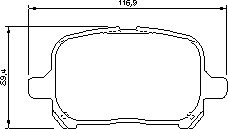 Тормозные колодки BOSCH 0 986 424 639