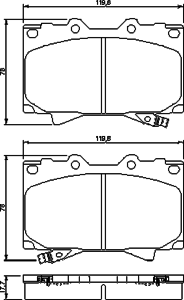 Тормозные колодки BOSCH 0 986 424 640