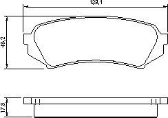 Тормозные колодки BOSCH 0 986 424 641