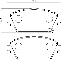 Тормозные колодки BOSCH 0 986 424 663