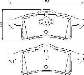 Тормозные колодки BOSCH 0 986 424 665 - Фото 1