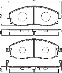 Тормозные колодки BOSCH 0 986 424 670